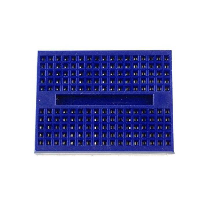 Mini Breadboard 170 points Adhésive - Bleu