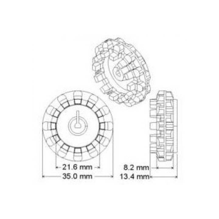 Roue 42x19mm (la paire) 