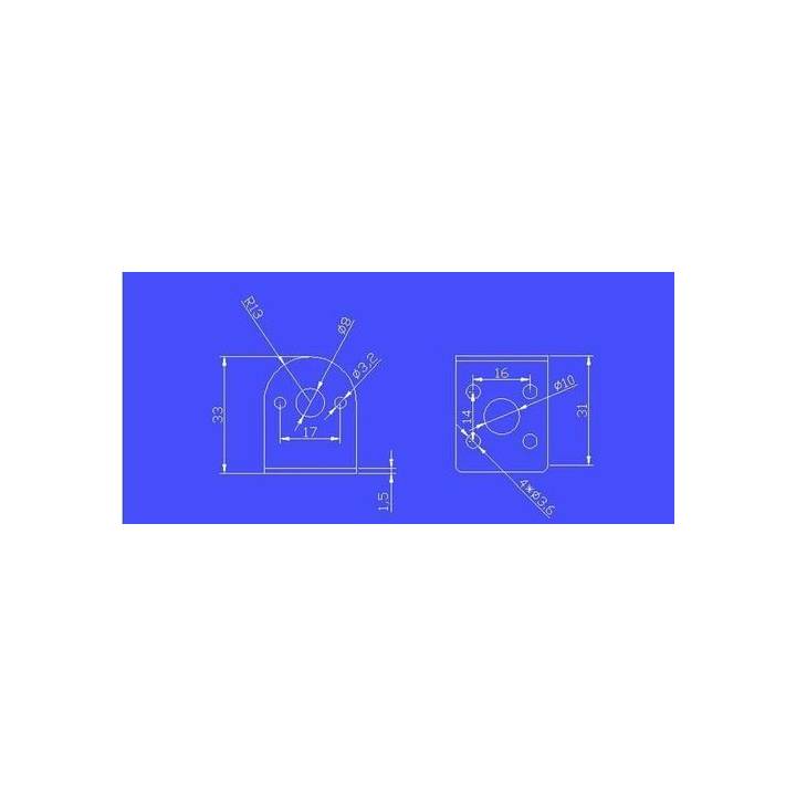 Support moteur 25mm