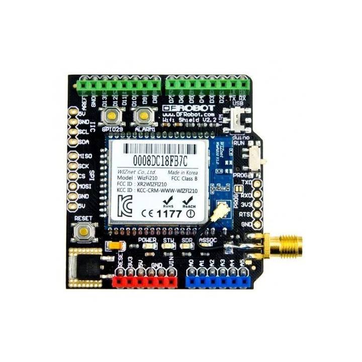 Shield WIFI 2.2 pour Arduino (802.11 b/g)