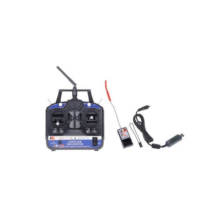 Radiocommande et Recepteur 2.4G FS-CT6B 6CH