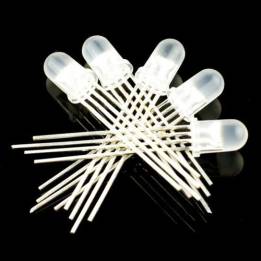 Pack de 5 leds RGB 5mm