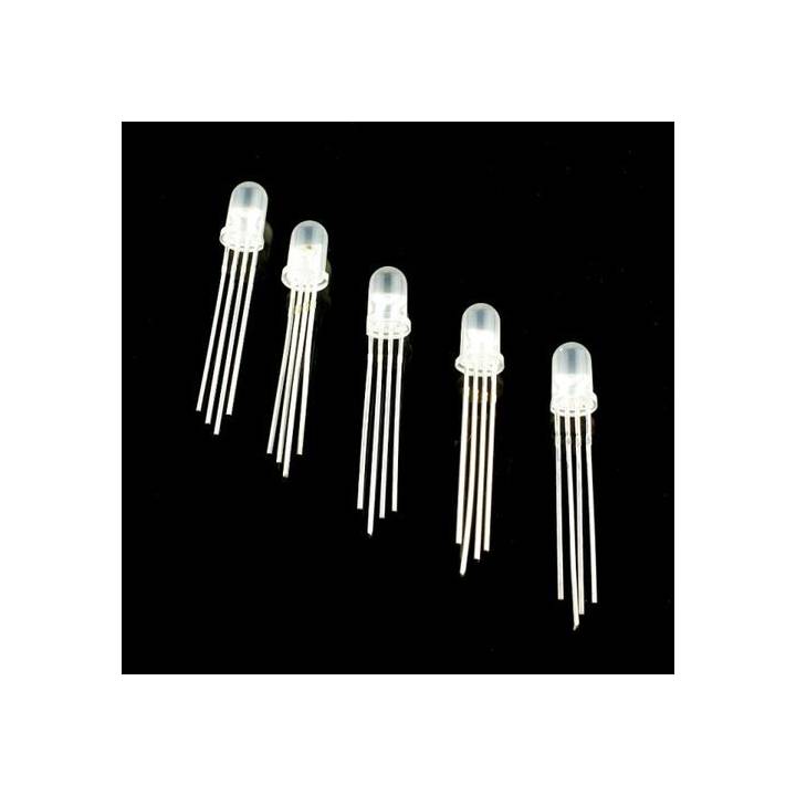 Pack de 5 leds RGB 5mm