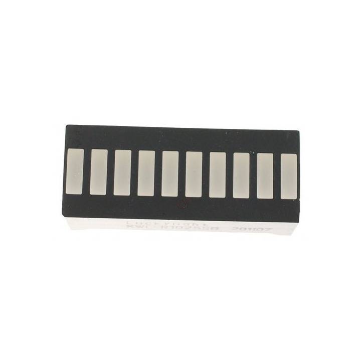 Barre à leds 10 segments rouges