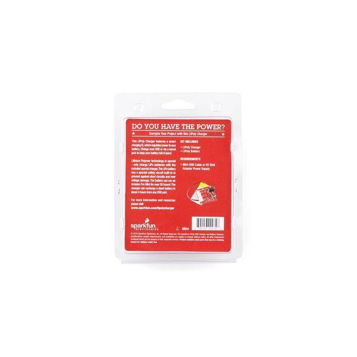 Chargeur LIPO 3,7V + Batterie 1S