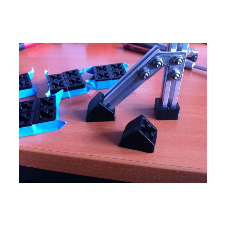 4x caches imprimés 3D noir pour MakerBeam