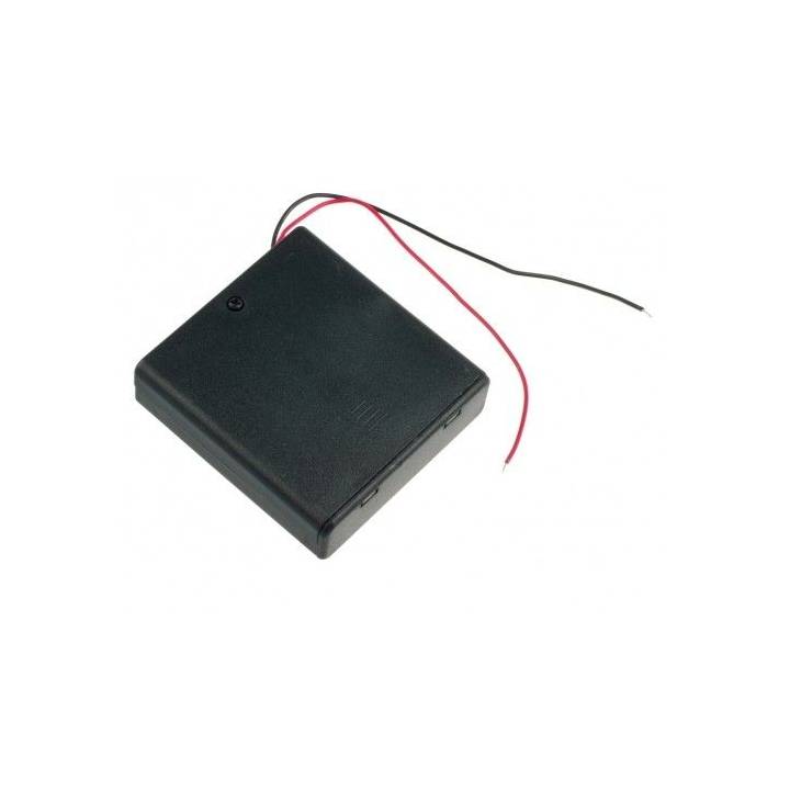 Boitier pour 4 piles LR6-AA