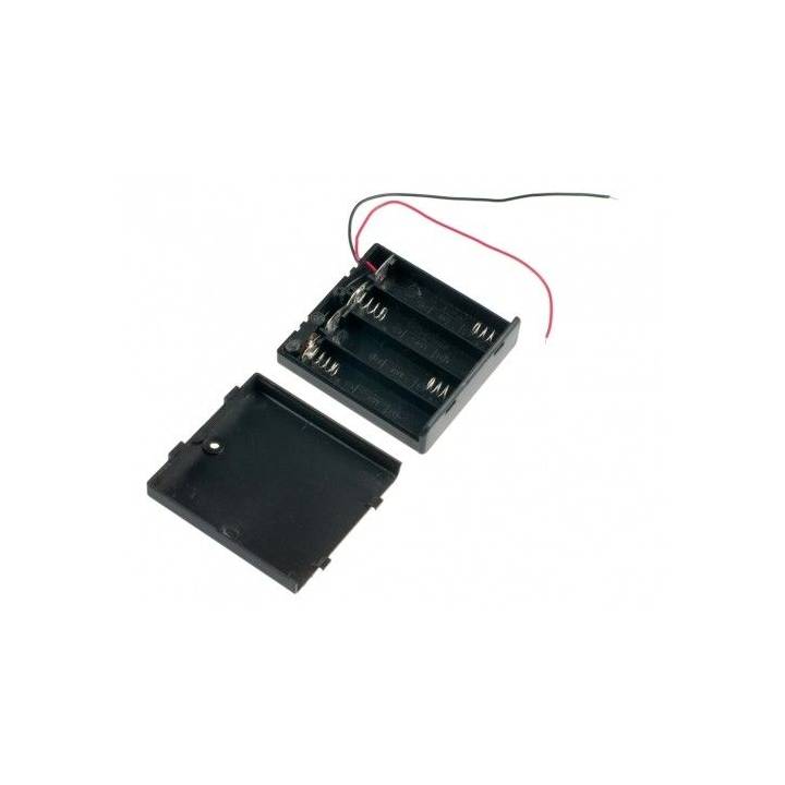 Boitier pour 4 piles LR6-AA