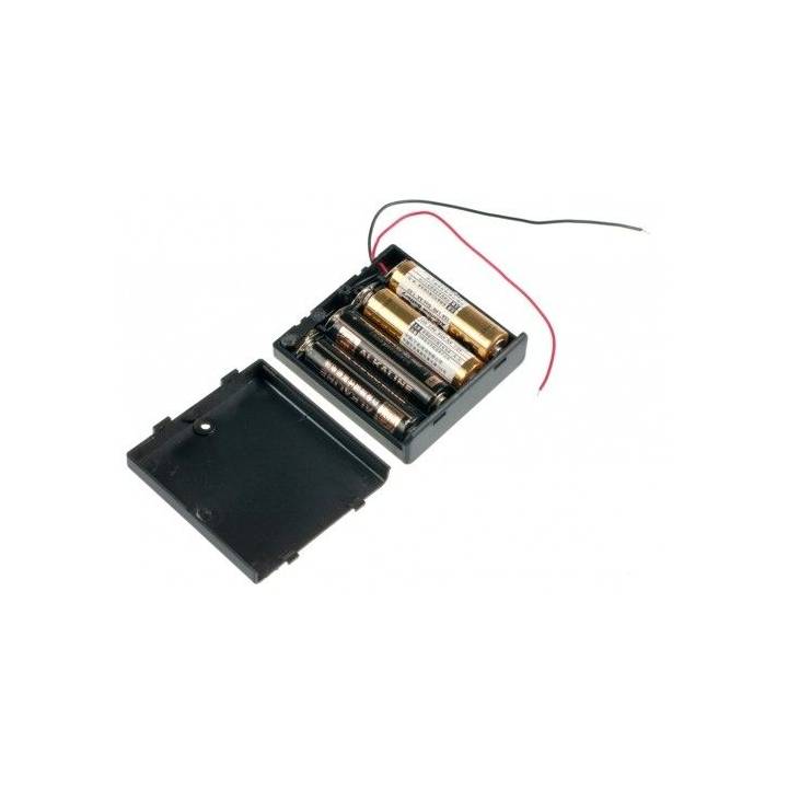 Boitier pour 4 piles LR6-AA
