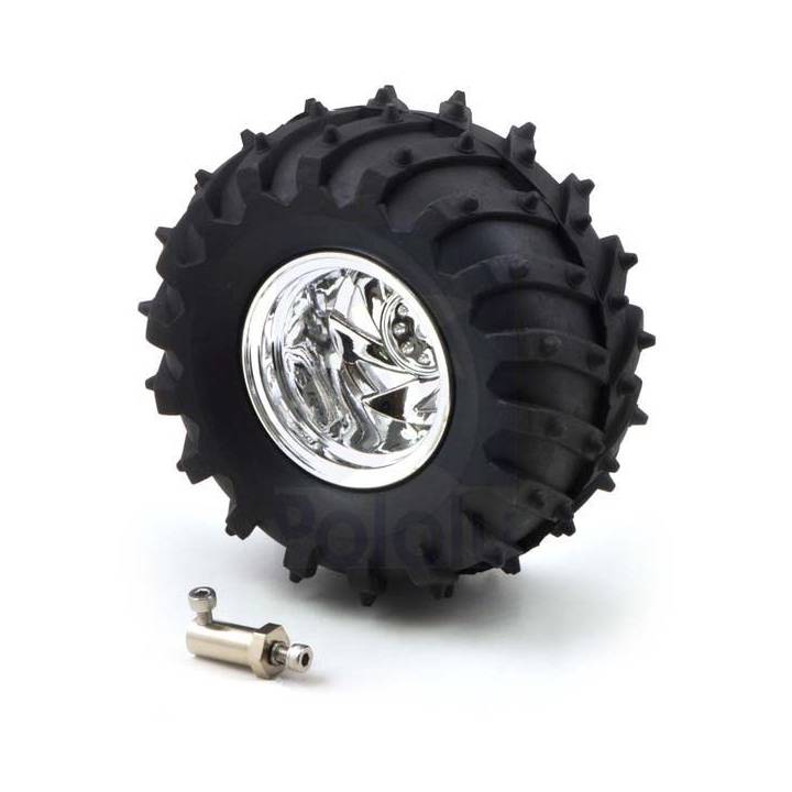 Pack de 4 roues tout-terrain + Adaptateurs 4mm