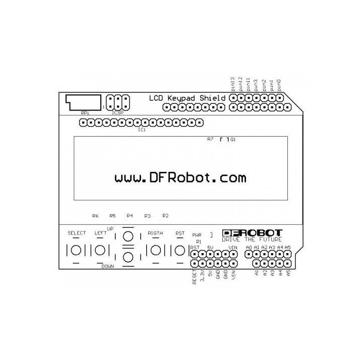 Afficheur LCD + Boutons pour Arduino