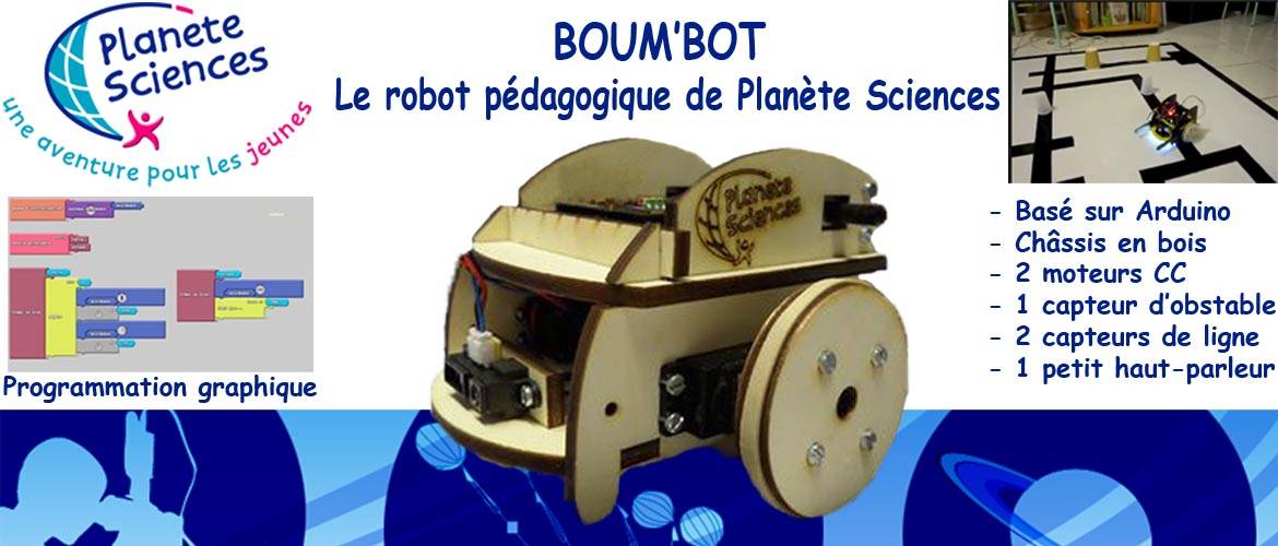Boum'Bot le robot pédagogique de Planète Sciences
